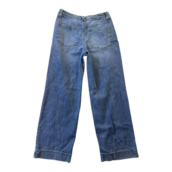 Oat New York Wide Leg Cloud Luxe Denim Jeans Size 8/29 - Picture 2 of 8